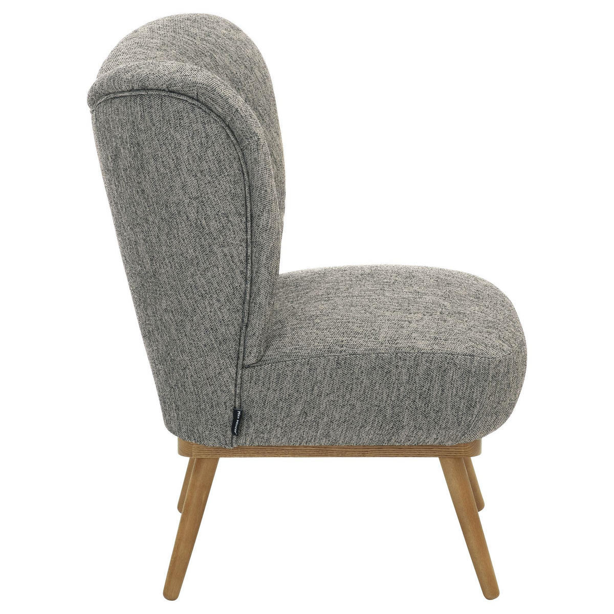 COCKTAILSESSEL Kayra Flachgewebe (Strukturgewebe) grau - Grau, Kunststoff (72/90/74cm) - 58aufmkessel