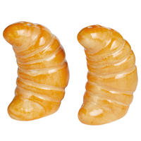 SALZ- UND PFEFFERSTREUER (2-tlg.) Salt & Pepper Croissant - Braun, Stein (4/8/6cm) - Butlers