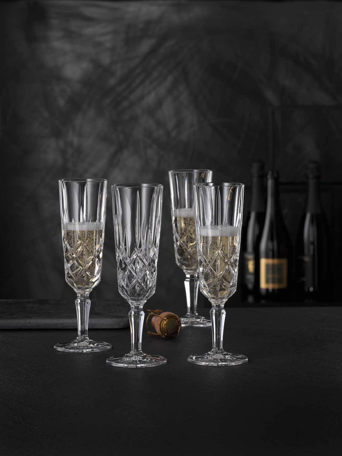 CHAMPAGNERGLÄSER Noblesse transparent 155 ml 4er Set - Transparent, Glas (0.155L) - Nachtmann