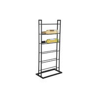 WEINREGAL Single Floor 38/20/84 cm - Schwarz, Metall (20/84/38cm) - Present Time