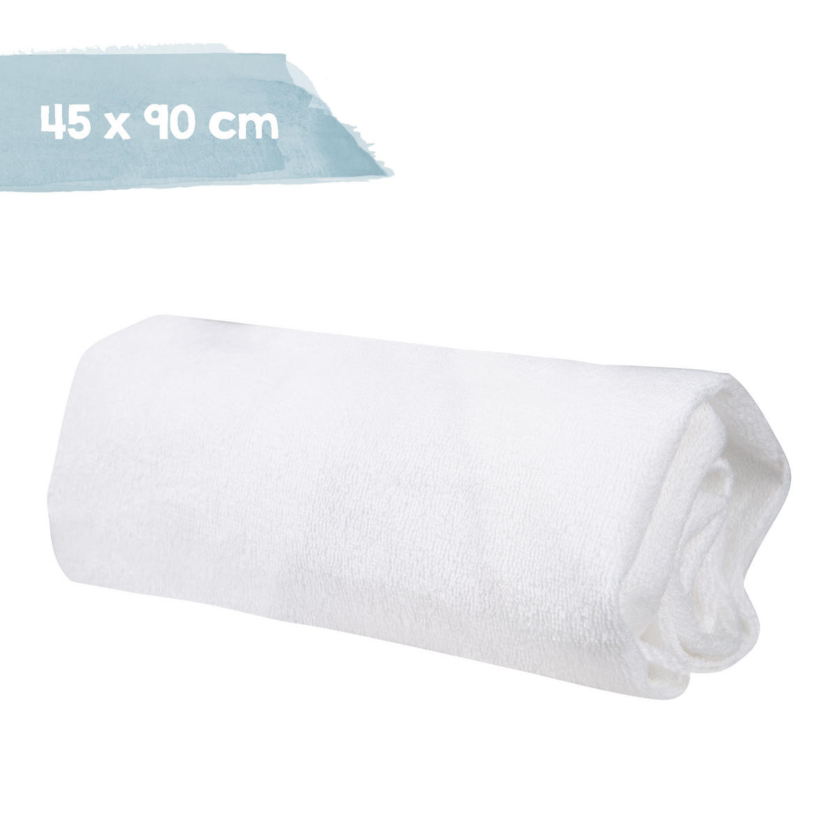 SPANNBETTLAKEN mit Feuchtigkeitsschutz 45 x 90 cm - Weiß, Textil (45/90cm) - Roba
