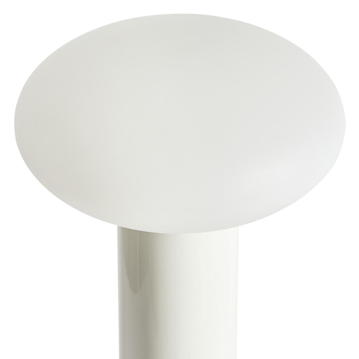 LED-TISCHLEUCHTE Weiß/Schwarz Buayan - Schwarz/Weiß, Metall (15/15/25cm) - Beliani