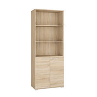 AKTENSCHRANK Optimal Sonoma Eiche hell 79 / 41 / 204cm - Braun/Sonoma Eiche, Holz/Holzwerkstoff (79/204/41cm) - Feldmann-Wohnen