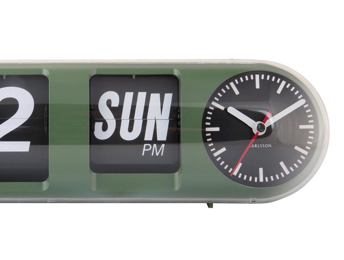 WANDUHR Tube Flip 38/10/13 cm - Grün, Kunststoff (10/13/38cm) - Karlsson