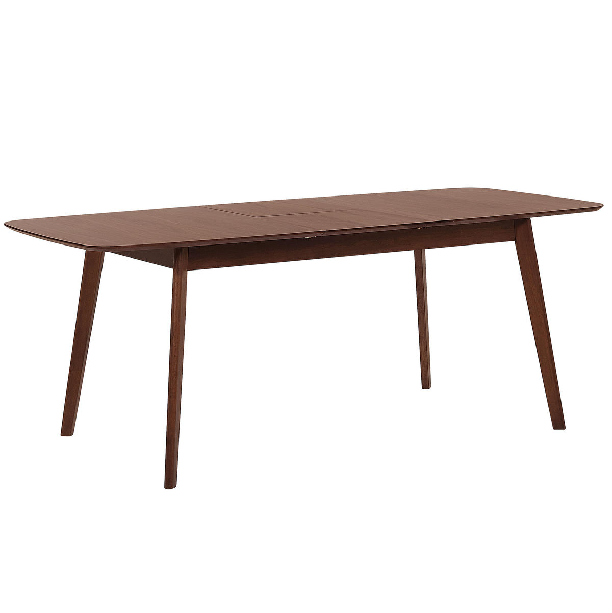 ESSTISCH 120-150/75/75 cm Dunkelbraun Rechteckig Madox - Dunkelbraun, Holzwerkstoff (150/75/75cm) - Beliani