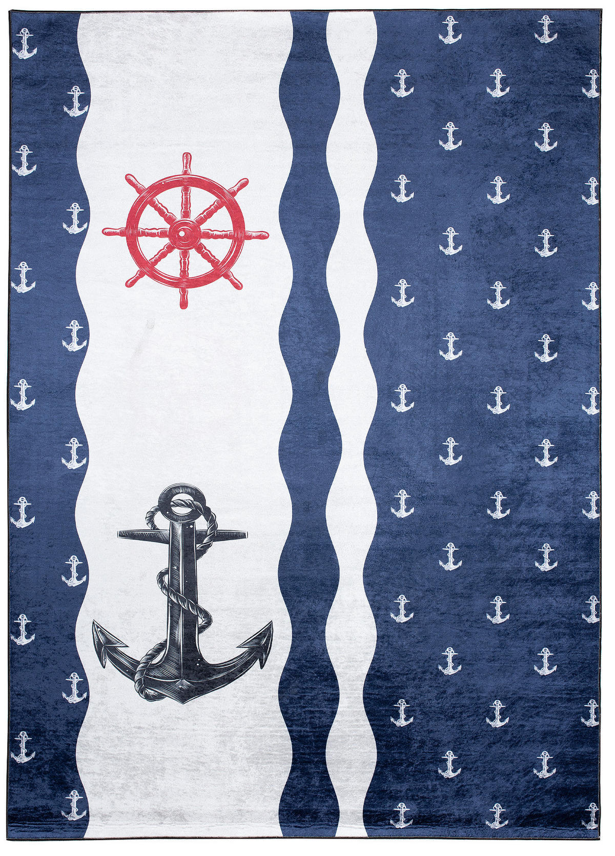 TEPPICH EMMA Blau 160/230 cm - Blau, Kunststoff (160/230cm) - Tapiso