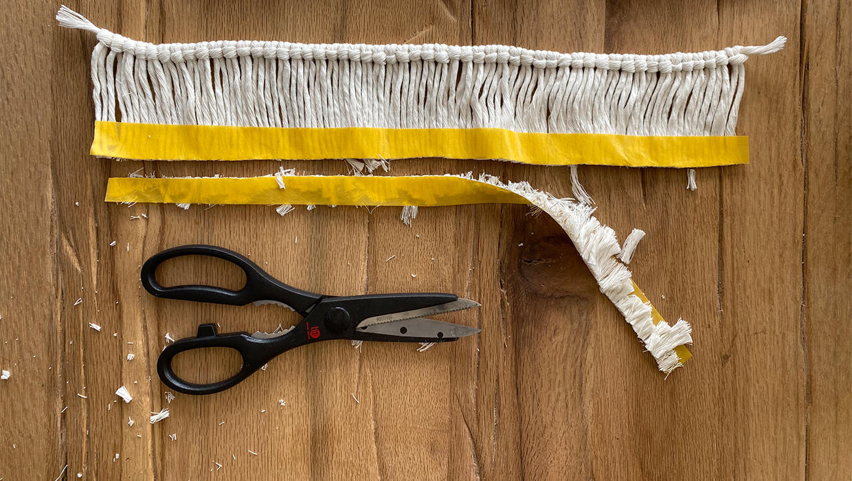 DIY Boho Kissen Finish
