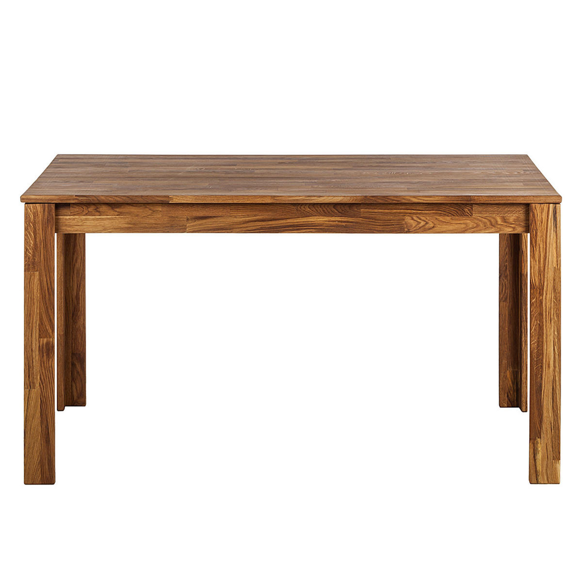 ESSTISCH mit Ausziehfunktion - Eiche massiv - Eichefarben, Holz (90/140/76cm) - home24