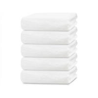 DUSCHTÜCHER, 5er-Set, 70x140 cm, 100% Baumwolle, Weiß - Weiß, Textil (70/140cm) - Zollner