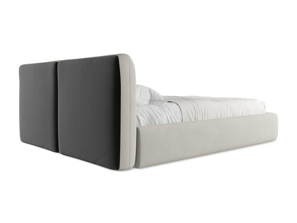POLSTERBETT mit Bettkasten und Lattenrost 180x228 Beige - Beige/Schwarz, Kunststoff/Textil (160/200cm) - Makamii