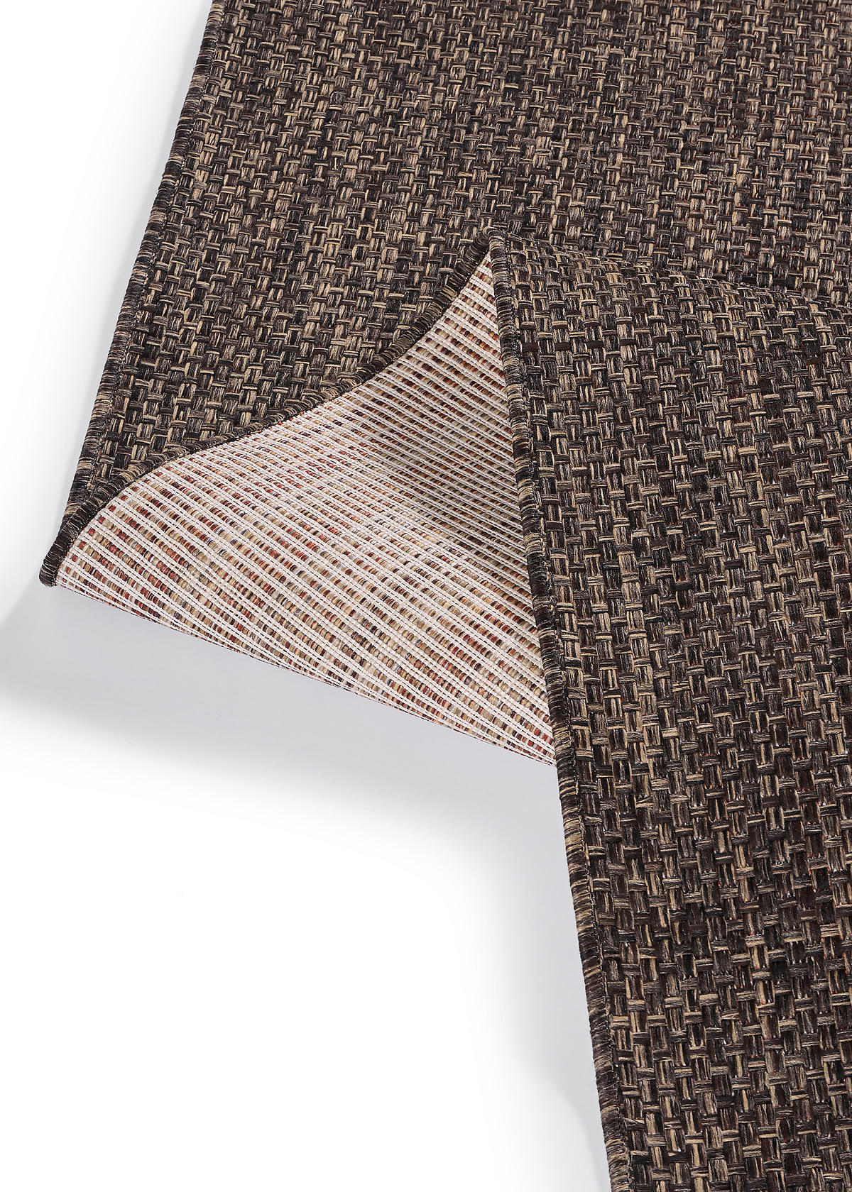 TEPPICH YUCANA Dunkelbraun Outdoor Flachgewebe 180/250 cm - Dunkelbraun, Textil (180/250cm) - Tapiso