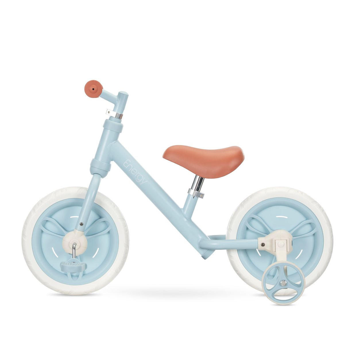 LAUFRAD Energy 2 in 1 blau weiß Sitz höhenverstellbar 11 Zoll - Blau, Metall (81/39/53cm) - Lorelli