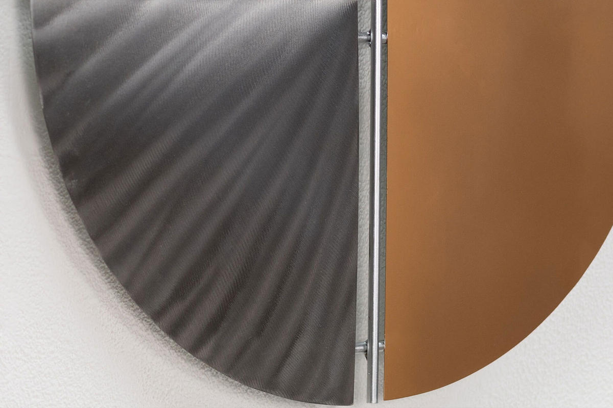 WANDDEKO Schwarz 60/60 cm - Schwarz, Metall (2/60/5cm) - KUNSTLOFT
