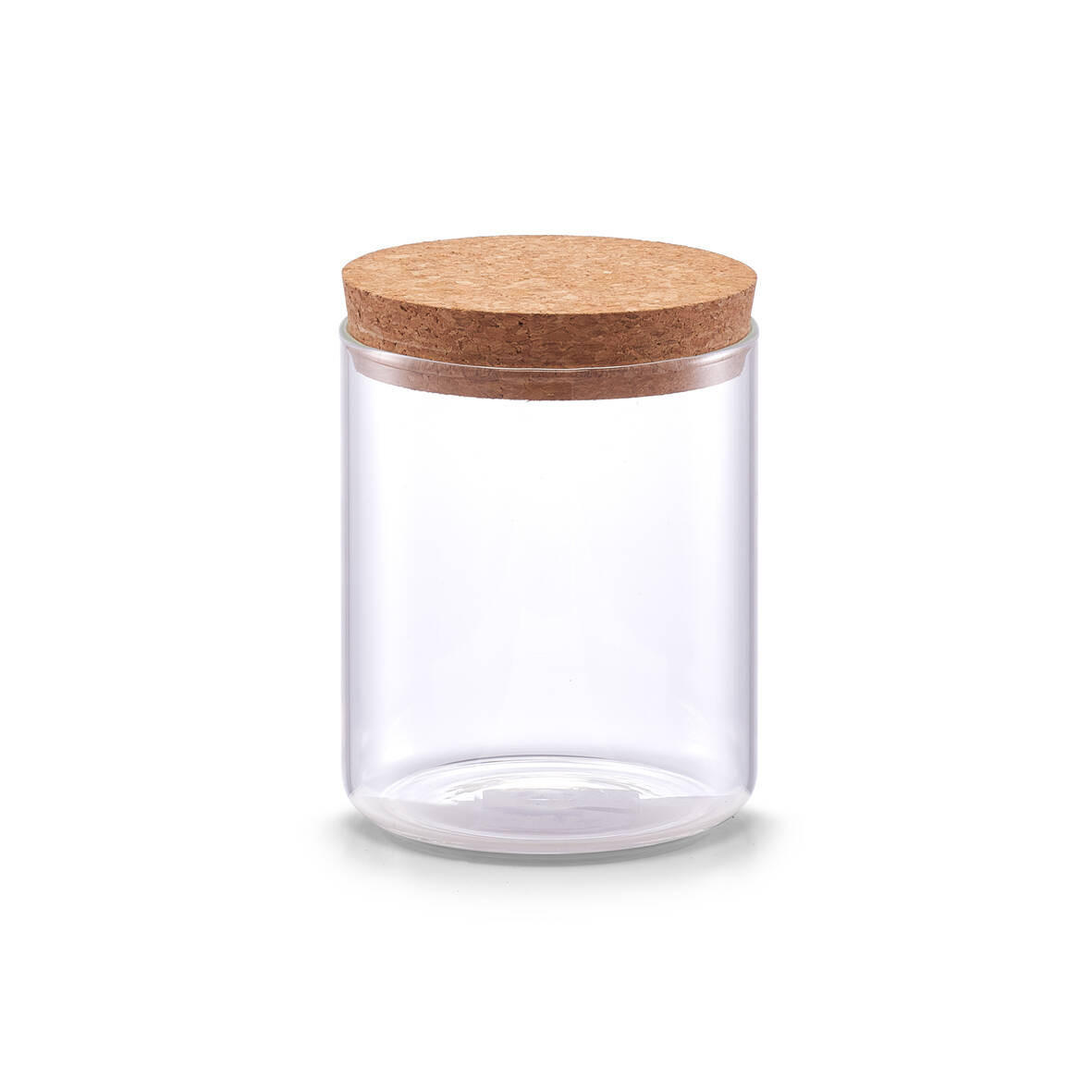 GLASGEFÄSS Korkdeckel 650 ml - Transparent, Glas (9.5/12.5/9.5cm)