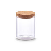 GLASGEFÄSS Korkdeckel 650 ml - Transparent, Glas (9.5/12.5/9.5cm)