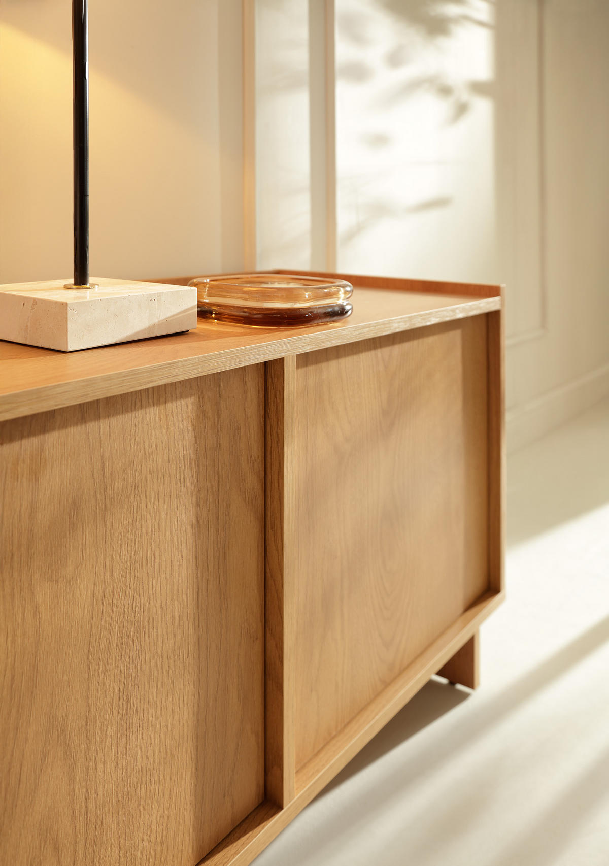 TV SCHRANK: karamellfarbene Eiche, 147 x 55 x 39 cm - Braun, Holzwerkstoff (147/55/39cm) - 3XE LIVING