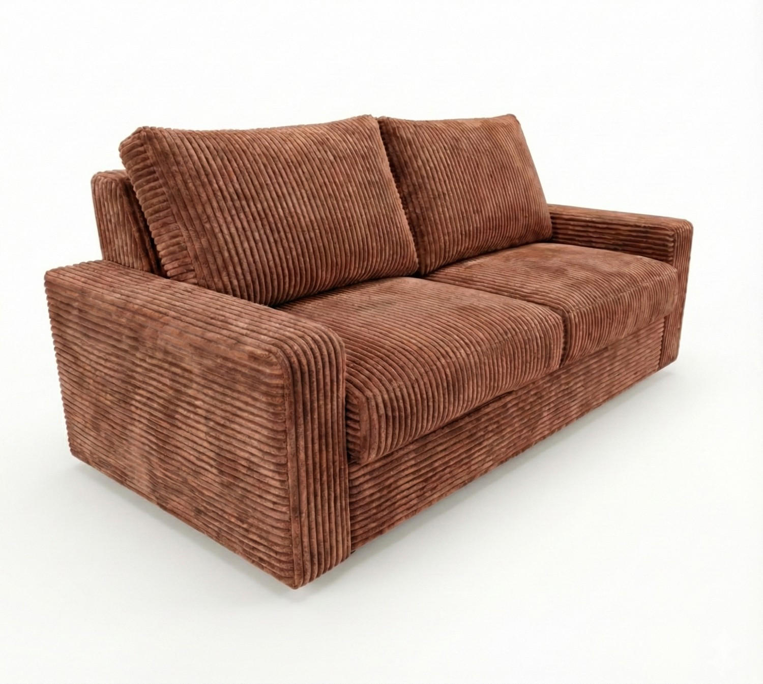 2-SITZER-SOFA Isola mit Schlaffunktion Cordbezug Kupfer - Kupferfarben, Textil (200/81/100cm) - KS Home Concept