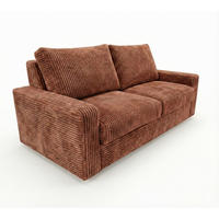 2-SITZER-SOFA Isola mit Schlaffunktion Cordbezug Kupfer - Kupferfarben, Textil (200/81/100cm) - KS Home Concept