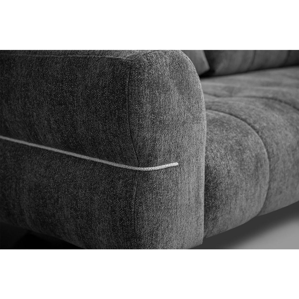 Thumbnail - Courtois Laville Sofa, Graphit, Textil, Rechteckig, 176x88x99 cm, Wohnzimmer, Sofas & Couches, Sofas, 3-Sitzer Sofas
