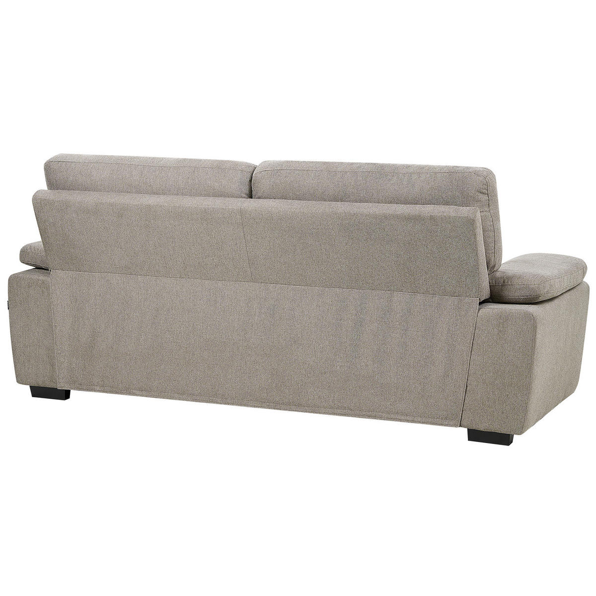 3-SITZER-SOFA hellbraun Vogar - Hellbraun, Textil (195/90/74cm) - Beliani
