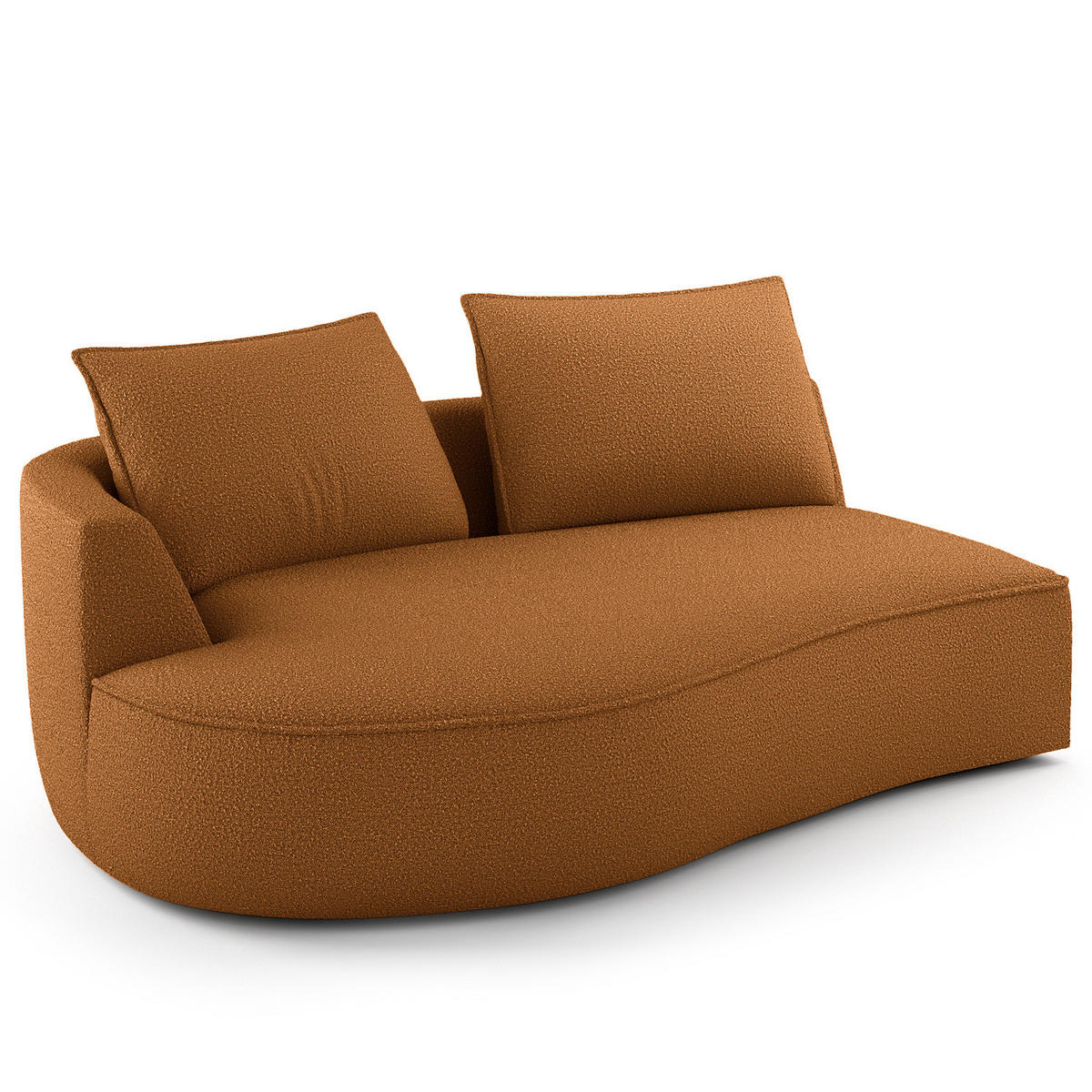 OTTOMANE - modular - Beige/Schwarz, Kunststoff/Textil (196/82/146cm) - home24