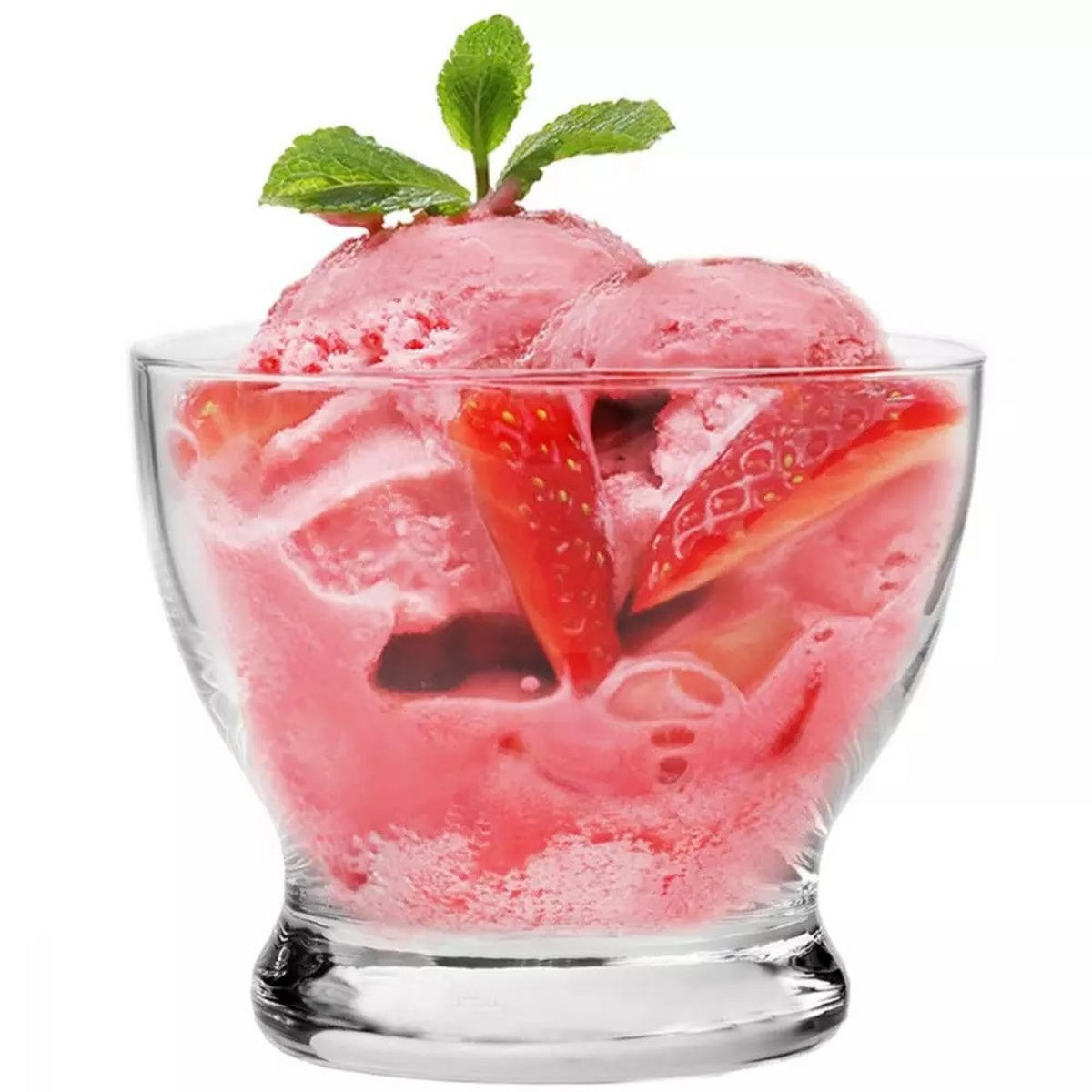 EISBECHER, 6er-Set, 290 ml - Transparent, Glas (9.6cm) - Krosno Glass