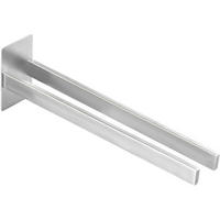 HANDTUCHHALTER Edelstahl Selbstklebend Doppelter Badetuchhalter Ohne Bohren Silber - Silberfarben, Metall (40/8/12cm)