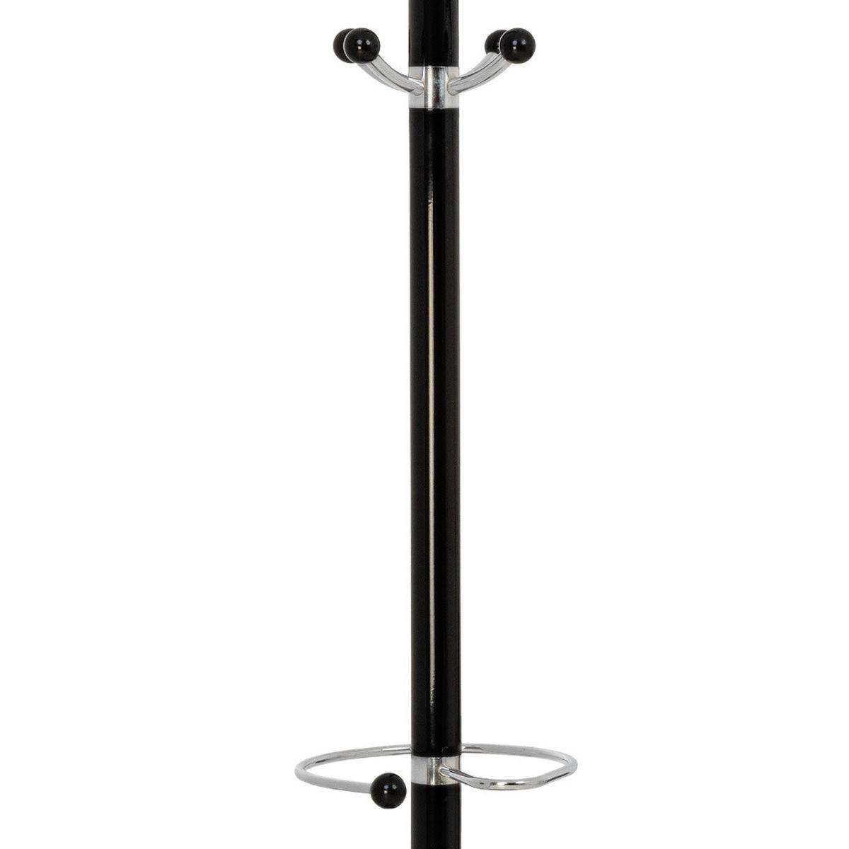 GARDEROBE aus metall 36x178cm - Schwarz, Metall (36/178/36cm) - Wanderlust