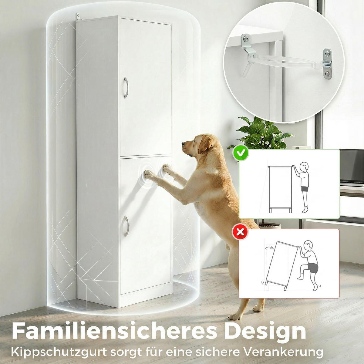 BÜCHERREGAL DE-09953 5-stöckig mit verstellbaren Böden Weiß - Weiß, Holzwerkstoff (35/180/40cm) - ComfortXL