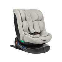 KINDERSITZ i-Round i-Size hellgrau (40-150cm) Isofix, 360-Grad-Drehung, Gurt - Hellgrau, Textil (45/60/51cm) - Kikka boo