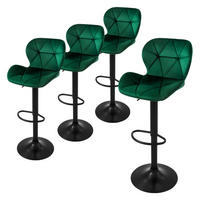 BARHOCKER 4er Set - Grün, Metall (47/110/41cm) - ML-DESIGN
