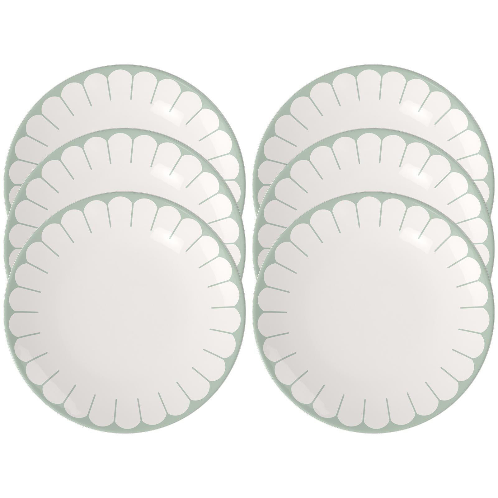 SPEISETELLER Fleur Couleur Vert ø 26,6 cm 6er Set - Grün, Keramik (26.6cm) - Villeroy & Boch