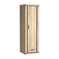 KLEIDERSCHRANK Dallas D-19 58 x 192 x 59 cm Eiche Sonoma - Sonoma Eiche, Holzwerkstoff/Kunststoff (58/192/59cm) - Koseto