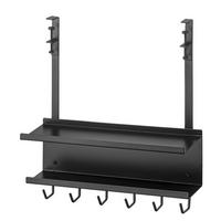 KABEL-ORGANIZER Smart schwarz 40/43/11 cm für den Schreibtisch - Schwarz, Metall (11/40/43cm) - Yamazaki
