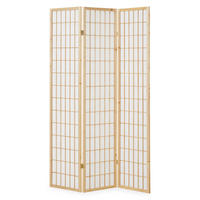 PARAVENT 3-tlg. 132/175 cm Braun Shoji - Braun, Holz (132/175/2cm) - Homestyle4u