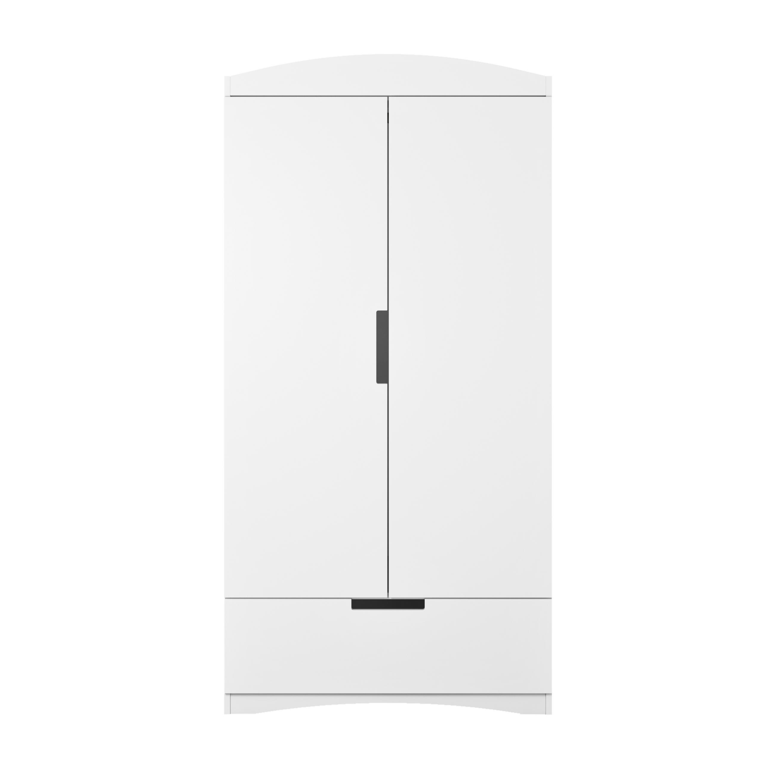 KINDERKLEIDERSCHRANK Classic - Weiß, Holzwerkstoff (36/187/90cm) - RAUMHIRSCH FURNITURE