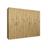 DREHTÜRENSCHRANK Malaga 250 - Eiche Artisan, Holzwerkstoff (250/202/52cm) - MIRJAN24