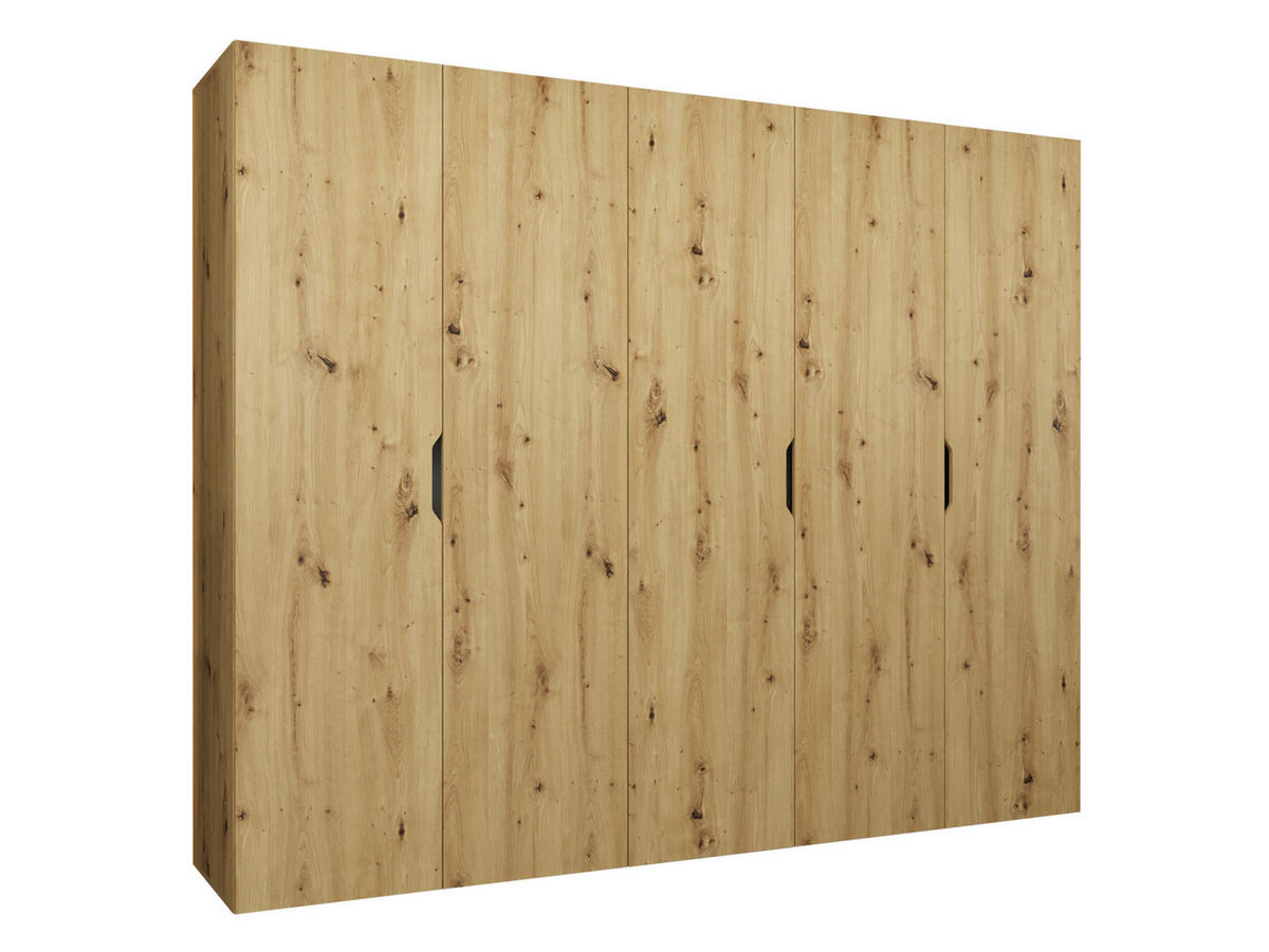 DREHTÜRENSCHRANK Malaga 250 - Eiche Artisan, Holzwerkstoff (250/202/52cm) - MIRJAN24