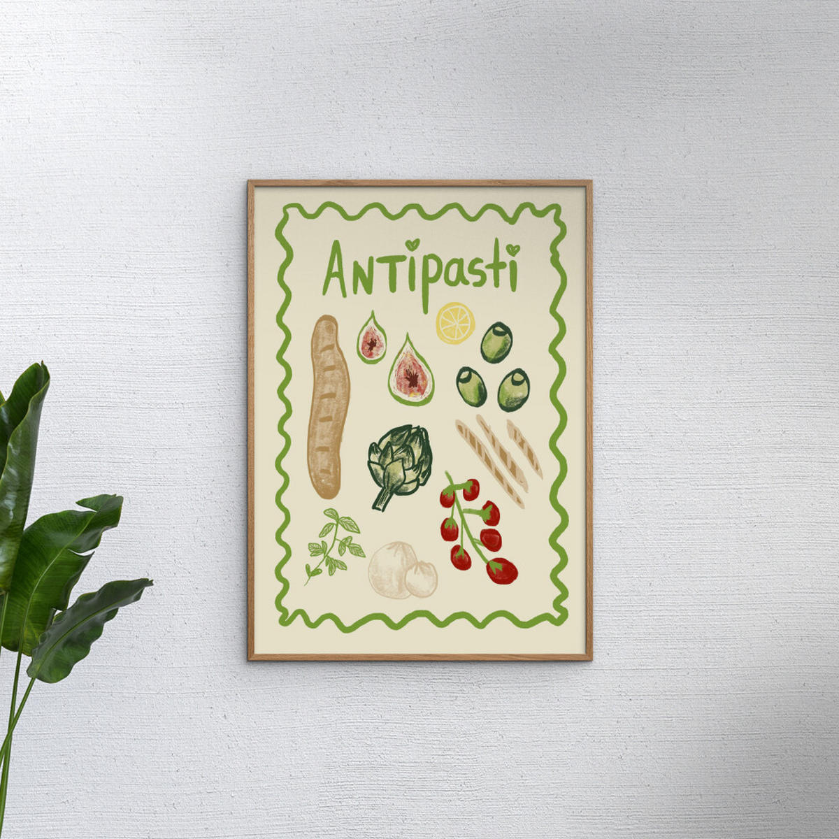 POSTER Studio Dolci - Antipasti - Multicolor, Papier (30/40/0.1cm) - Poster&Frame