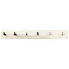 GARDEROBENPANEEL Linea Creme Hochglanz - Creme, Holzwerkstoff (110.5/14.5/3.5cm) - Vladon