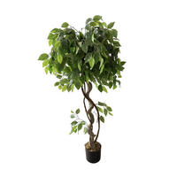KUNSTPFLANZE Ficus 120 cm - Grün, Kunststoff (120cm)