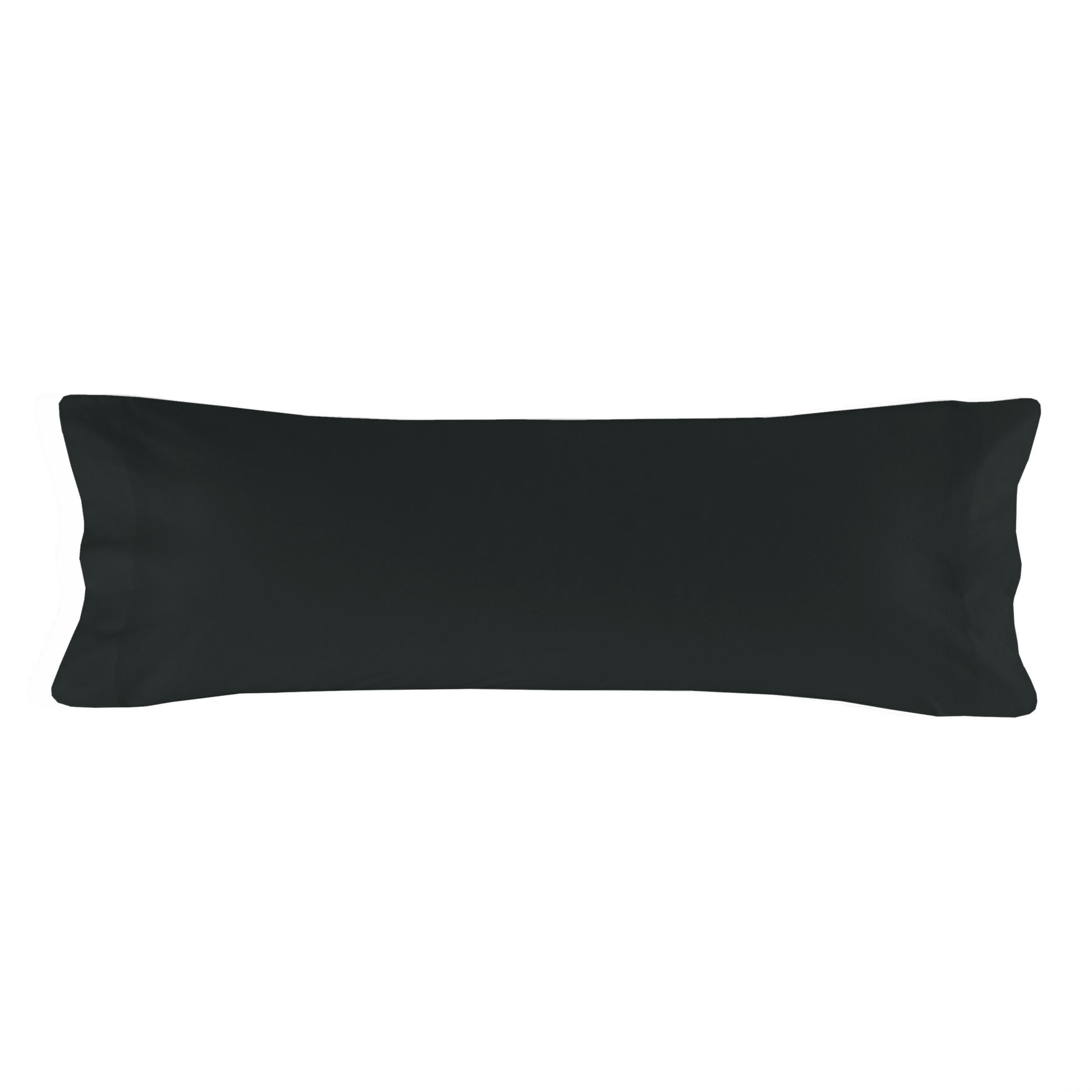 KISSENBEZUG basic 45x110 cm schwarz - Schwarz, Textil (45/110cm) - Happy Friday