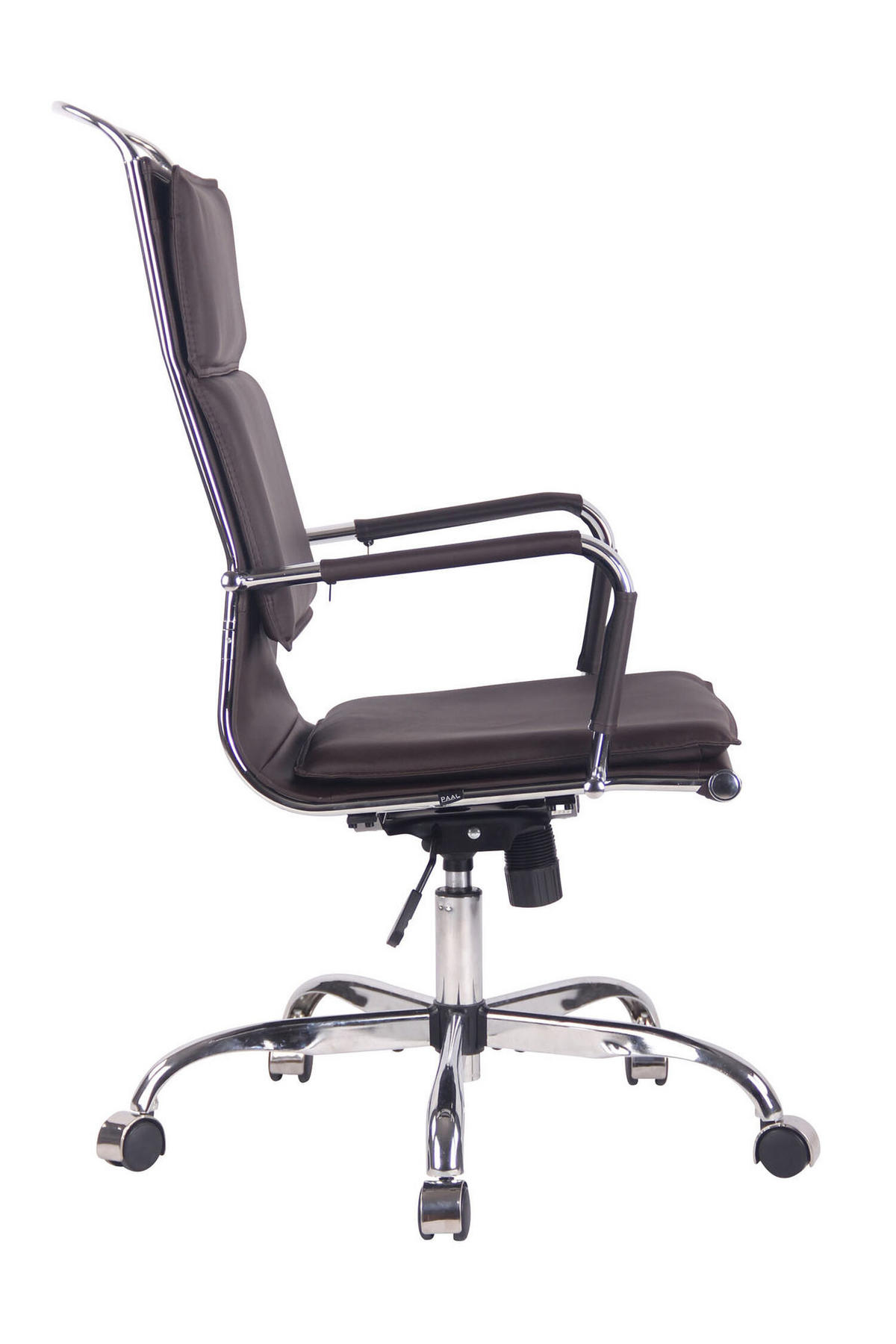 BÜROSTUHL Beta, Kunstleder Coffee - Cappuccino, Textil/Metall (58/120/63cm) - TPFLiving