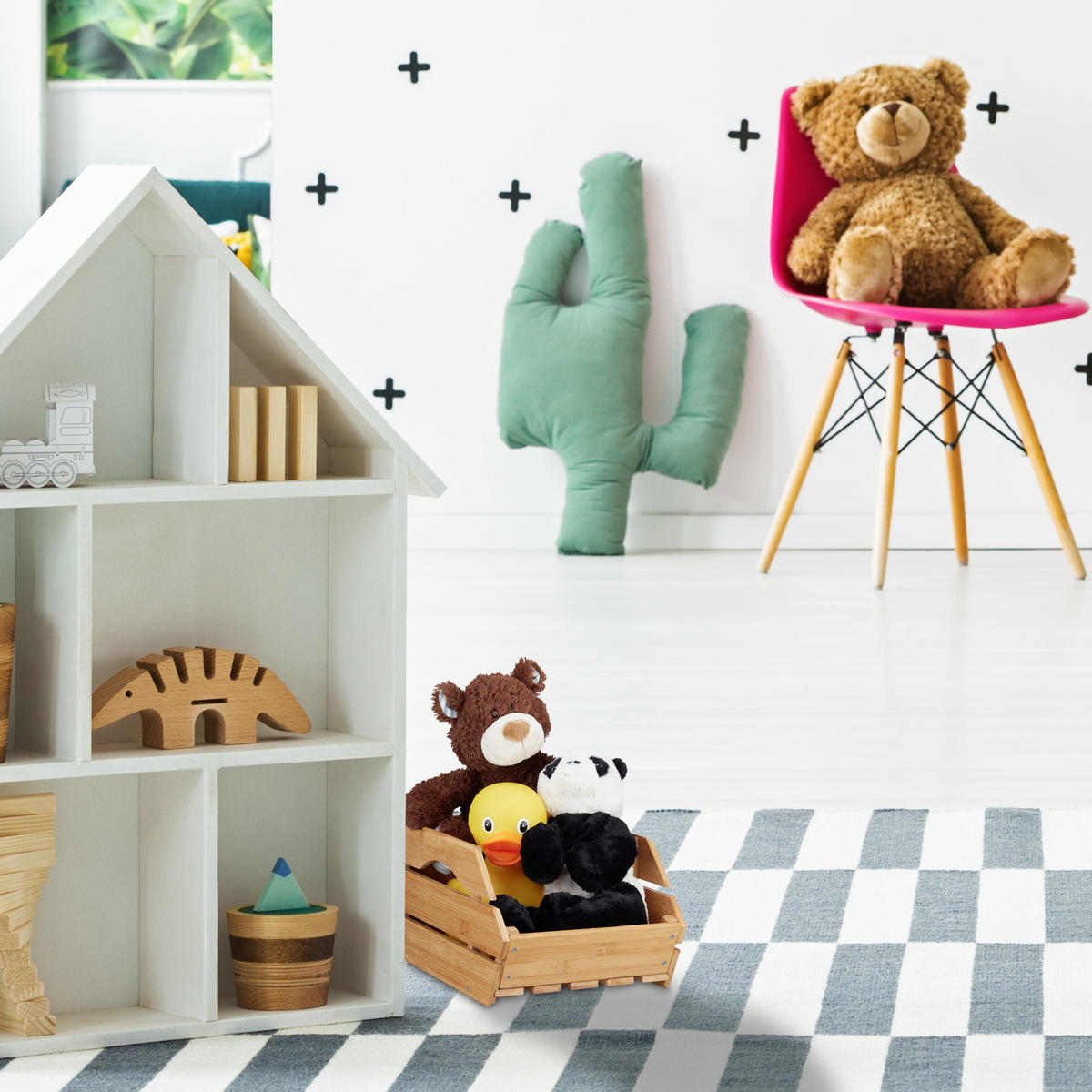 STAPELKISTE - Hellbraun, Holz (27/20.5/38cm) - Relaxdays