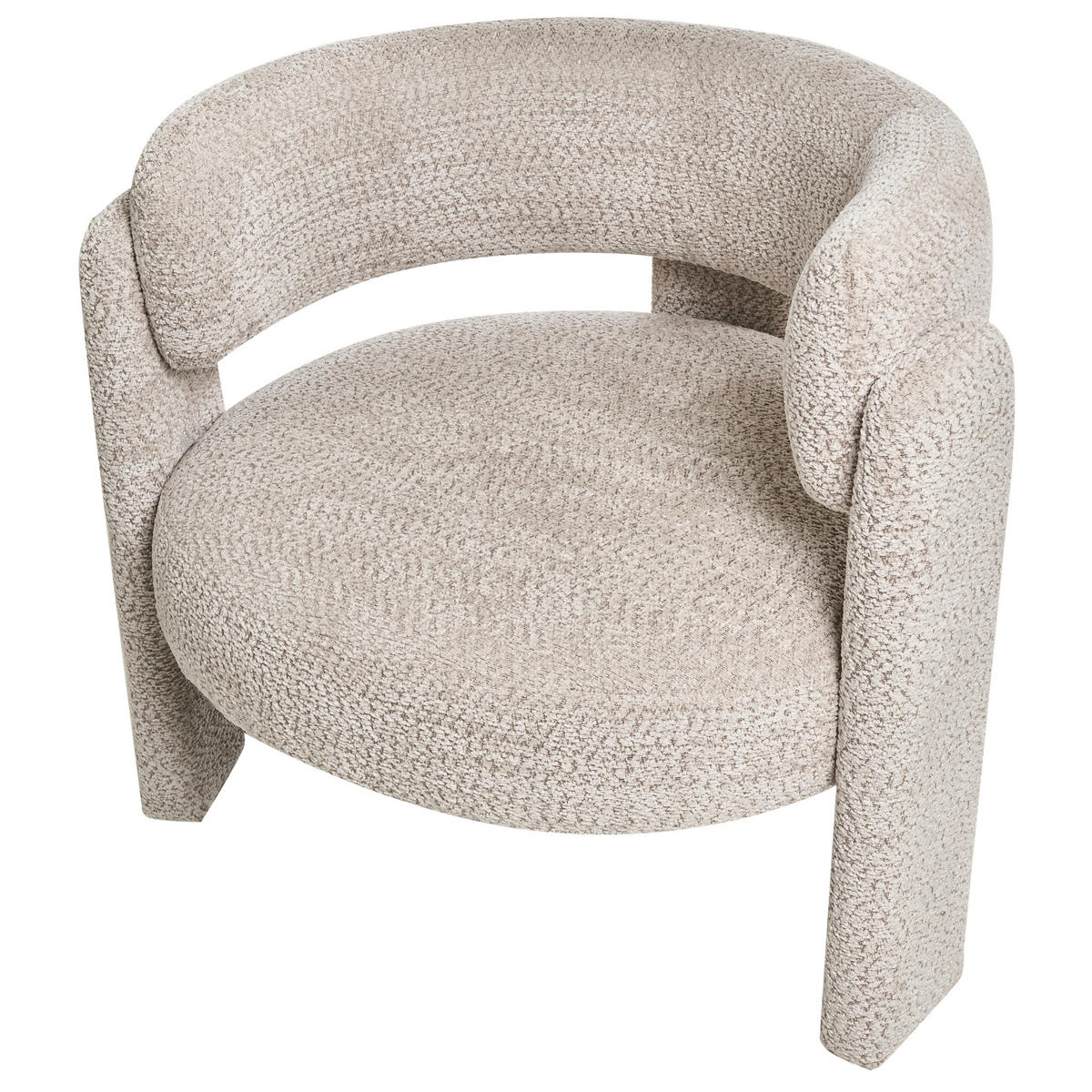 SESSEL Beige Burea - Beige, Textil (80/74/70cm) - Beliani