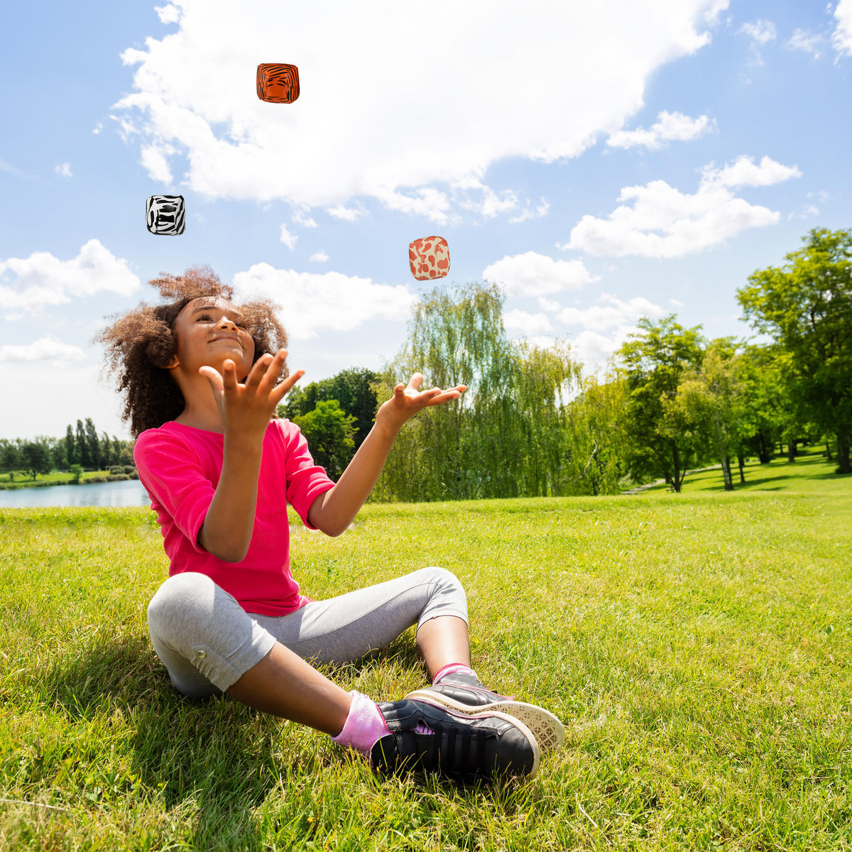 24xJONGLIERBÄLLE - Multicolor, Keramik/Kunststoff (5/5cm) - Relaxdays