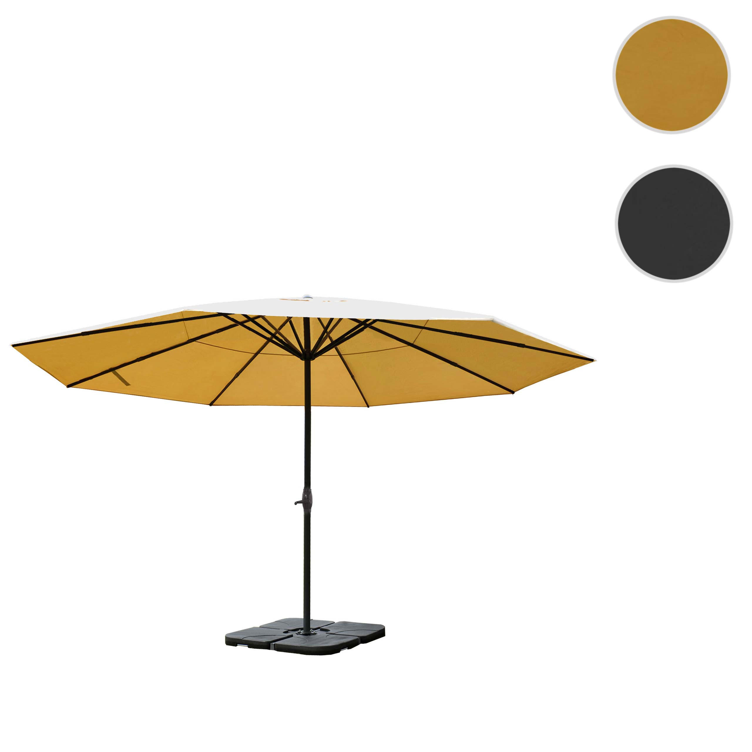 SONNENSCHIRM PRO Cremeweiß - Weiß, Metall (500/500cm) - MCW