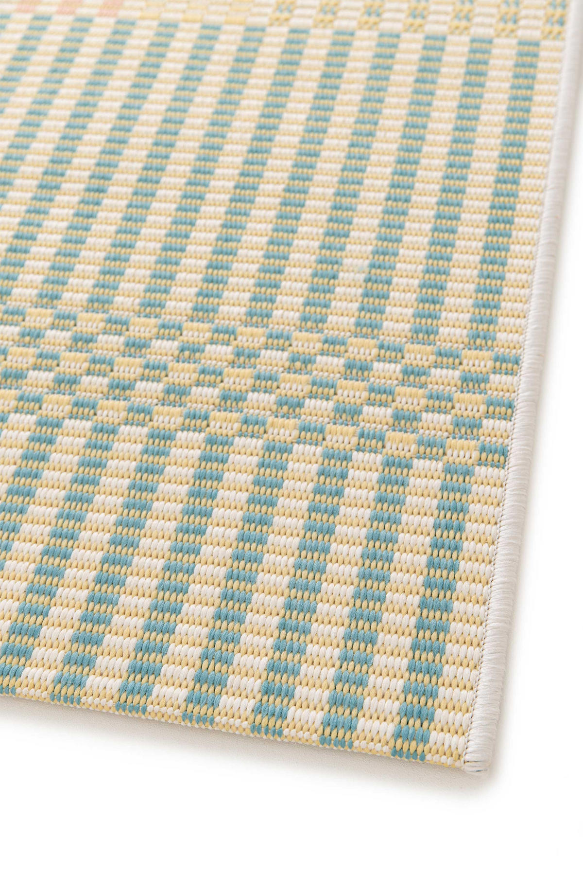 OUTDOORTEPPICH In Pastelltönen Manila 80/150 cm - Pastellblau/Pastellgrün, Kunststoff/Textil (80/150cm) - Atticgo