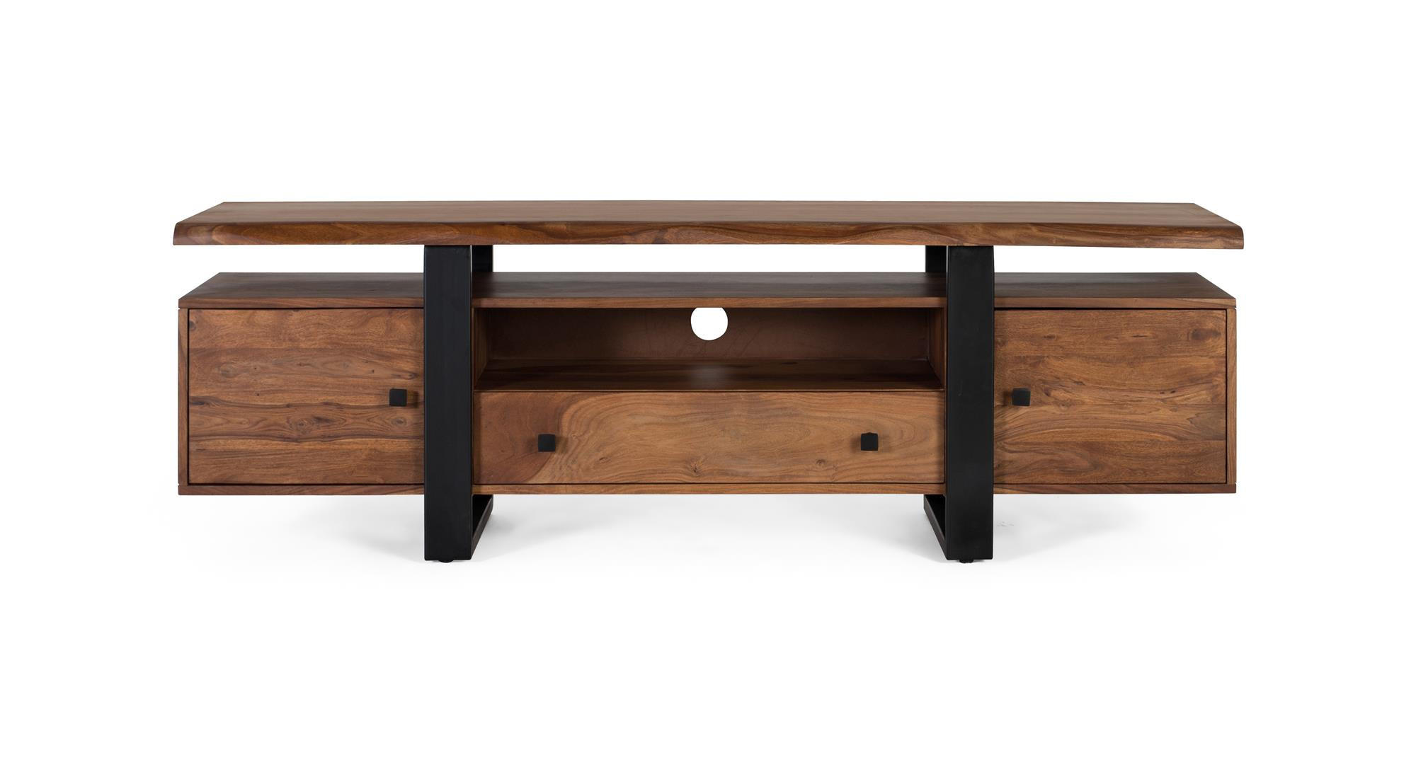 TV-SCHRANK aus braunem Palisander - Braun, Holz (170/55/45cm) - Giner y Colomer