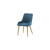 ESSZIMMERSTUHL PLAZA Blau 49x58x86 cm - Blau, Textil (49/86/58cm) - FURNLUX